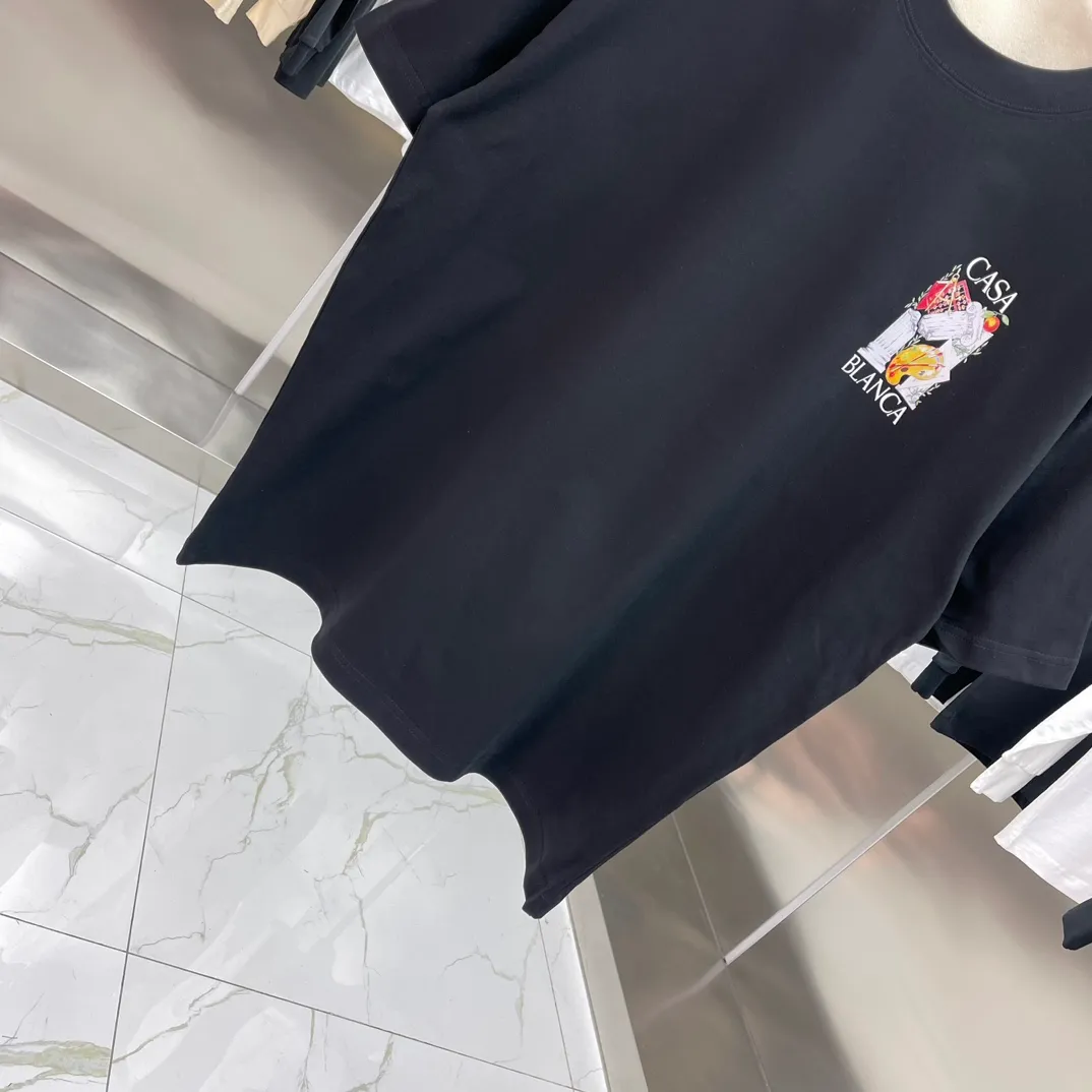 Casablanca Classic Series T ， ， 。 ， Classic ， In Stock ！ ：White Black Size：S M L XL XXL